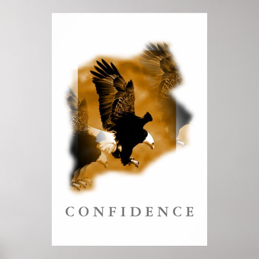 Eagle Motivatie Vertrouwen Art Posters (Voorkant)