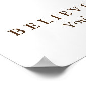 Eagle Motivatie Vertrouwen Geloof in jezelf Poster (Hoek)