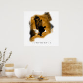 Eagle Motivatie Vertrouwen Kunst Vierkante Posters (Keuken)