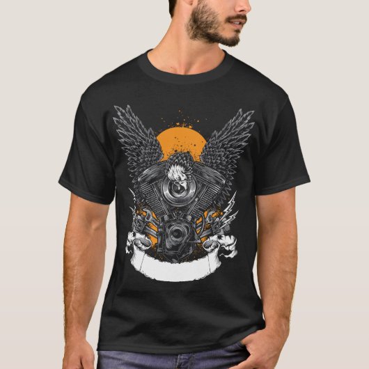 Eagle-motor T-shirt (Voorkant)