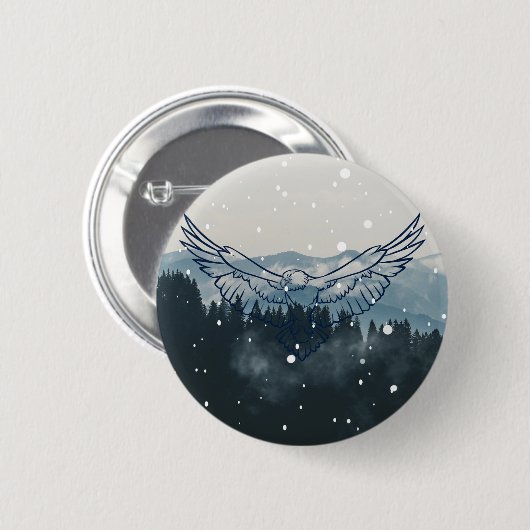 Eagle Mountain Button (Voorkant /achterkant)