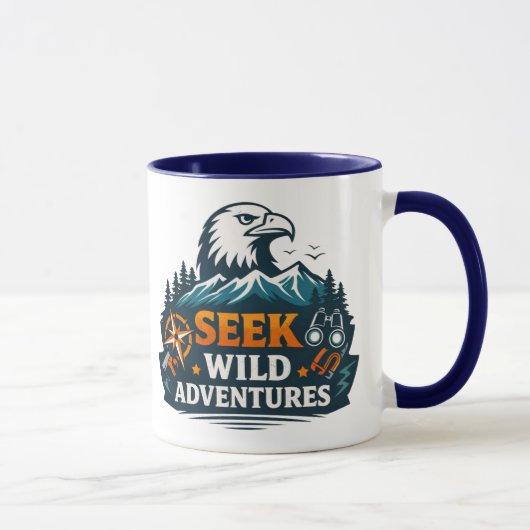 Eagle Mountain Explorer Grafische T-shirt Mok (Rechts)