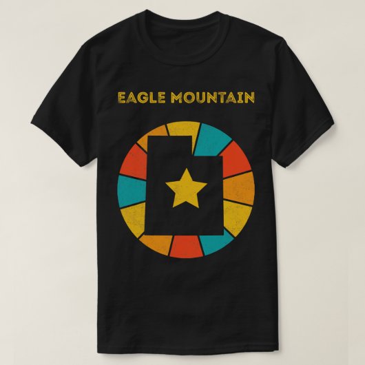 Eagle Mountain Utah  Verdrietig Souvenir 1 T-shirt (Design voorkant)