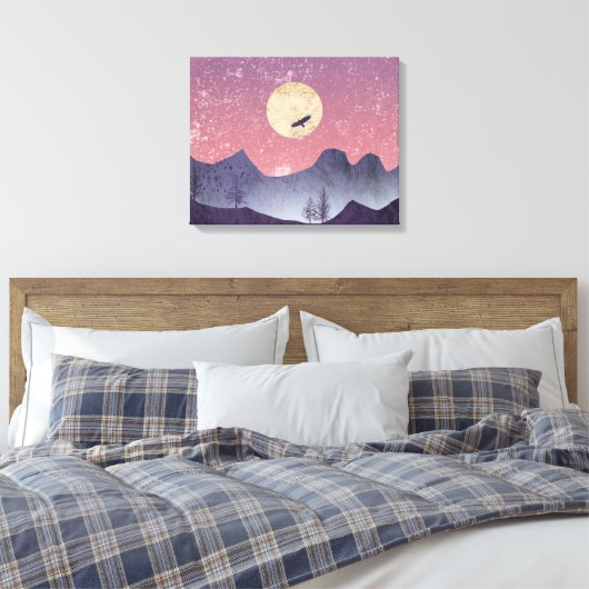 Eagle Mountains Canvas Afdruk (Insitu (Slaapkamer))