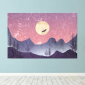 Eagle Mountains Canvas Afdruk (Insitu (Houten vloer))