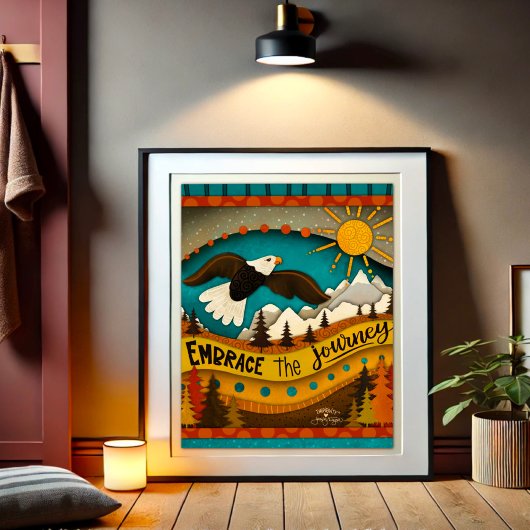 Eagle Mountains inspirerend citaat Modern landscha Poster