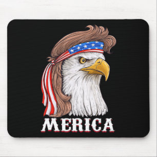 Eagle Mullet 4 juli Amerikaanse vlag Merica Muismat