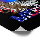 Eagle Mullet 4 juli Amerikaanse vlag Merica Poster (Hoek)