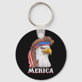 Eagle Mullet 4 juli Amerikaanse vlag Merica Sleutelhanger (Voorkant)