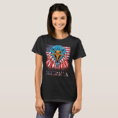 Eagle Mullet 4 juli Amerikaanse vlag Merica T-shirt (Voorkant volledig)