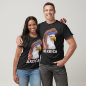 Eagle Mullet 4 juli Amerikaanse vlag Merica T-shirt (Unisex)