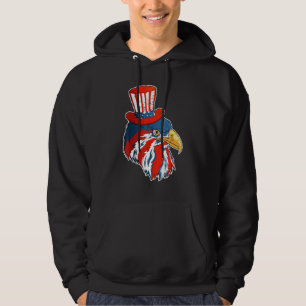 Eagle Mullet, 4 juli, met Amerikaanse vlag Hoodie