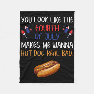 Eagle Mullet 4 juli VS Amerikaanse vlag Merica Fleece Deken