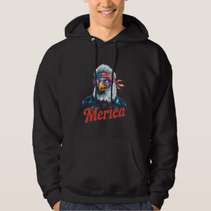 Eagle Mullet Sunbril Merica 4 juli Verenigde State Hoodie