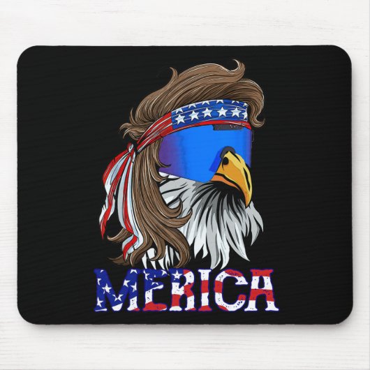 Eagle Mullet Sungles Merica 4 juli Verenigde State Muismat (Voorkant)
