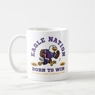 Eagle Nation Voetbal Mascotte Ontwerp Koffiemok