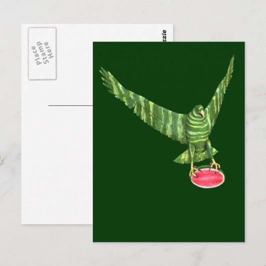 Eagle nationale watermeloendag briefkaart (Voorkant / Achterkant)