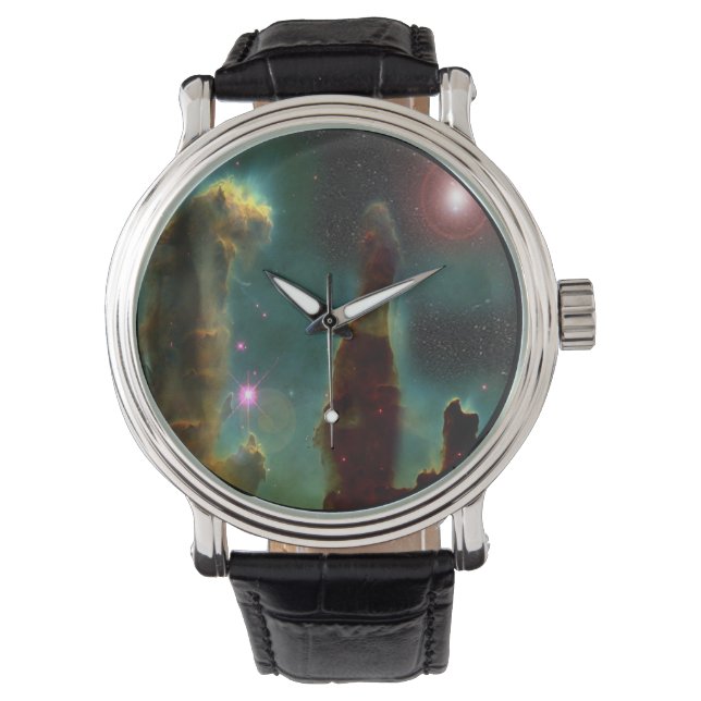 Eagle Nebula art Watch Horloge (Voorkant)