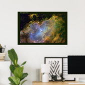 Eagle Nebula een ver Uitzicht Poster (Thuiskantoor)
