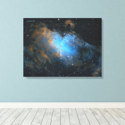 Eagle Nebula (M16) Canvas Afdruk (Insitu (Houten vloer))