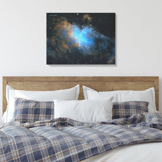 Eagle Nebula (M16) Canvas Afdruk (Insitu (Slaapkamer))