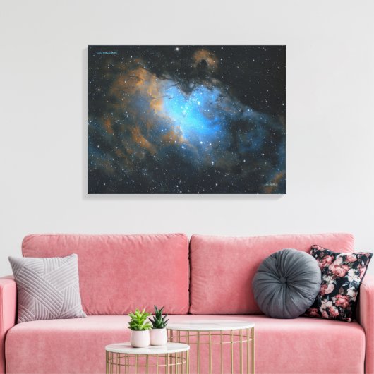 Eagle Nebula (M16) Canvas Afdruk (Insitu (Woonkamer))