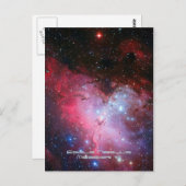 Eagle Nebula, Messier 16 - Aanmaakpijlers Briefkaart (Voorkant / Achterkant)