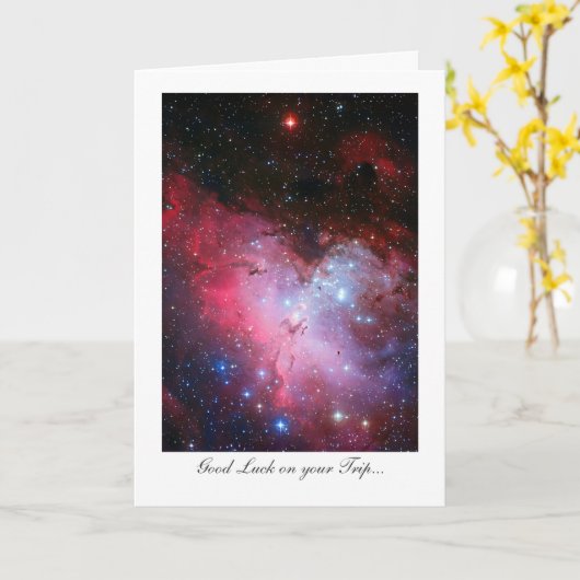 Eagle Nebula, Messier 16 - Goed op je reis Kaart (Gele Bloem)