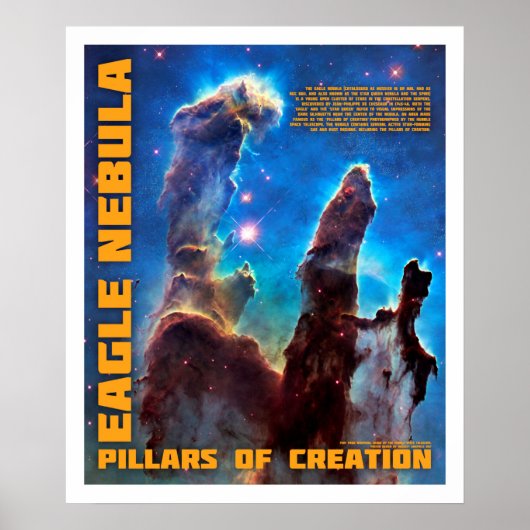 Eagle Nebula - Pillars of Creation Poster (Voorkant)