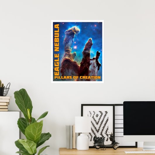 Eagle Nebula Pillars of Creation Poster (Thuiskantoor)