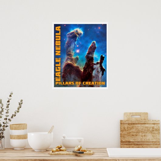 Eagle Nebula Pillars of Creation Poster (Keuken)