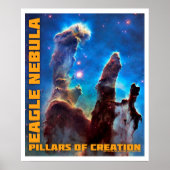 Eagle Nebula Pillars of Creation Poster (Voorkant)