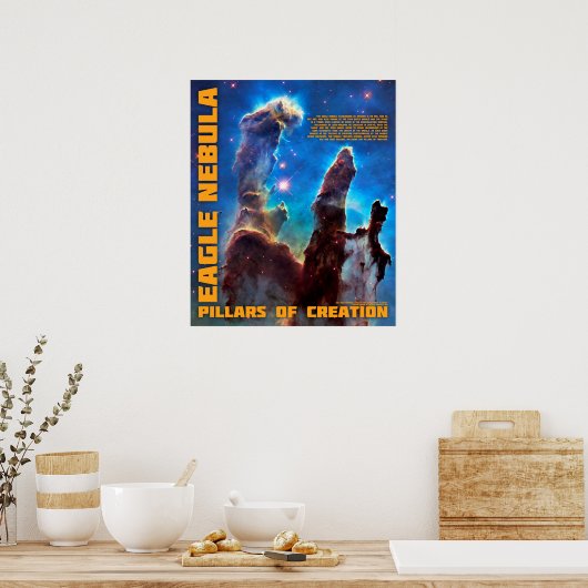 Eagle Nebula - Pillars of Creation Poster (Keuken)