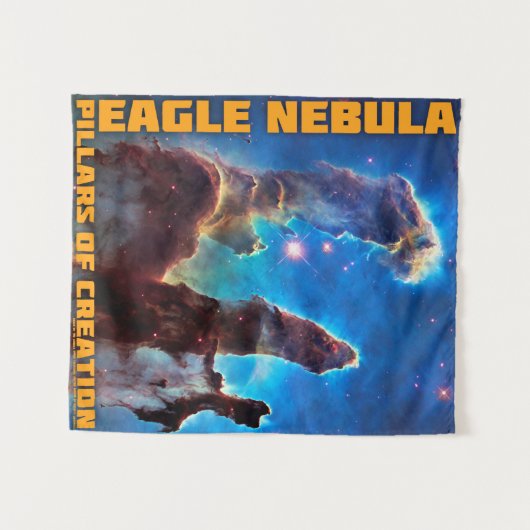 Eagle Nebula Pillars of Creation Small Wandkleed (Voorkant (horizontaal))