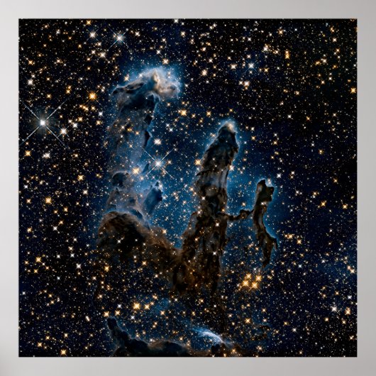 Eagle Nebula’s Pillars of Creation in Infrared Poster (Voorkant)