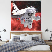 Eagle Nebula-Space Shuttle EVA Canvas Afdruk (Insitu (Slaapkamer))