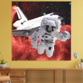 Eagle Nebula-Space Shuttle EVA Canvas Afdruk (Insitu (Woonkamer))