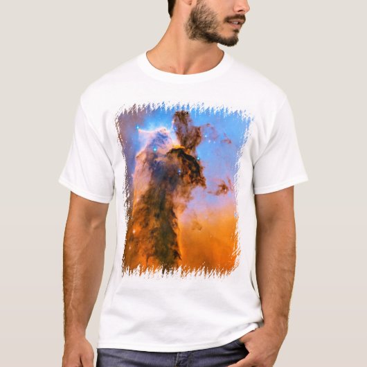 Eagle Nebula Stellar Spire NASA Hubble Space Photo T-shirt (Voorkant)