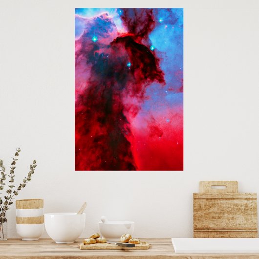 Eagle Nebula Stellar Spires Poster (Keuken)