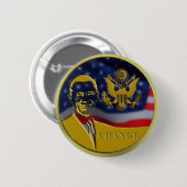 Eagle, Obama, Change - Gepersonaliseerd Ronde Button 5,7 Cm (Voorkant /achterkant)