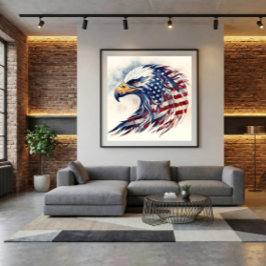 Eagle of Freedom Canvas Afdruk