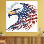 Eagle of Freedom Canvas Afdruk (Insitu (Woonkamer))
