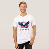 Eagle of Independence T-shirt | 1776-2026 Amerikaa (Voorkant volledig)