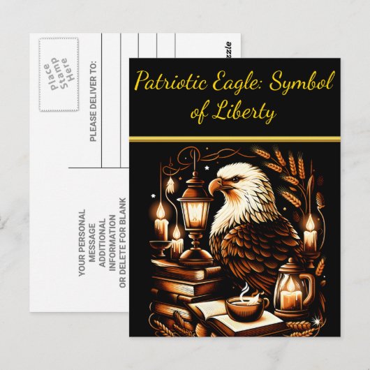 Eagle of Liberty and Knowledge Briefkaart (Voorkant / Achterkant)
