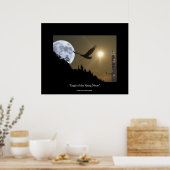 Eagle of the Rising Moon Fantasy Art Poster (Keuken)