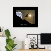 Eagle of the Rising Moon Fantasy Art Poster (Thuiskantoor)
