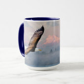 Eagle Olympic Mountains Kirkland Washington Blue Mok (Voorkant links)