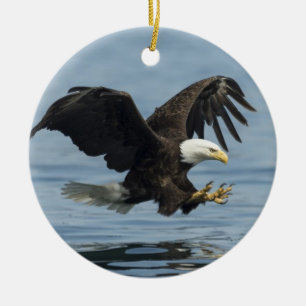 Eagle on Approach Keramisch Ornament