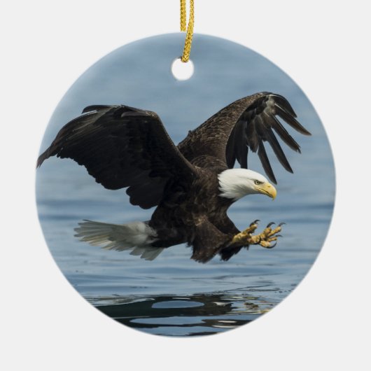 Eagle on Approach Keramisch Ornament (Voorkant)