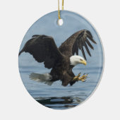 Eagle on Approach Keramisch Ornament (Links)